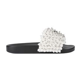 Meena Eagle Beaded Slides