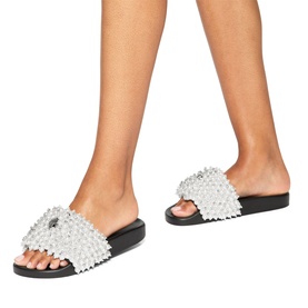 Meena Eagle Beaded Slides
