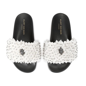 Meena Eagle Beaded Slides