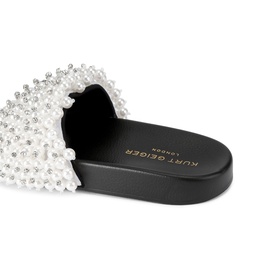 Meena Eagle Beaded Slides