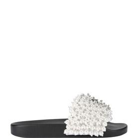 Meena Eagle Beaded Slides
