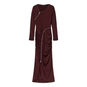 Elsie Ruched Zipper Bodycon Dress