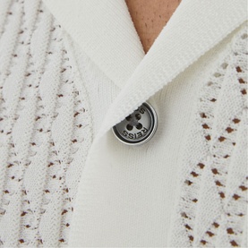 Bilsby Tipped Geometric-Knit Shirt