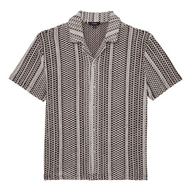 Aetos Crochet Striped Shirt