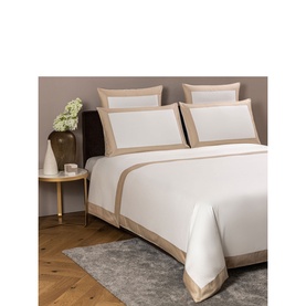 600 Thread Count Bold Sateen Duvet Cover Ivory