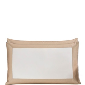 600 Thread Count Bold Sateen Pillowcase Ivory