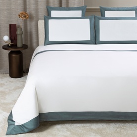 600 Thread Count Bold Sateen Duvet Cover Ivory