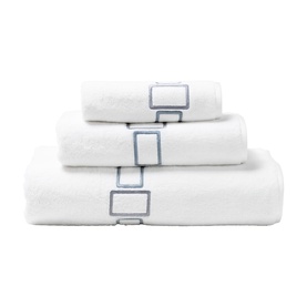 Bold Embroidered Towel Ivory