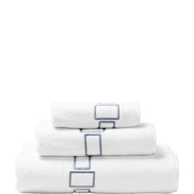 Bold Embroidered Towel Ivory