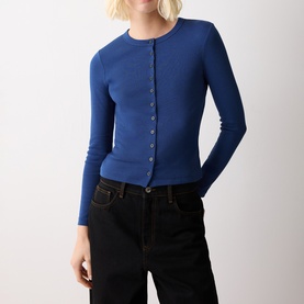 Button Long-Sleeved Baby Top