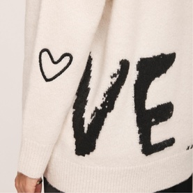 Love Graphic Sweater