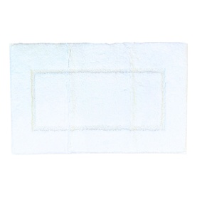 Leige Deep Pile Bath Mat White