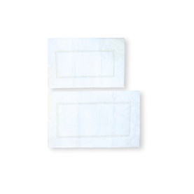 Leige Deep Pile Bath Mat White