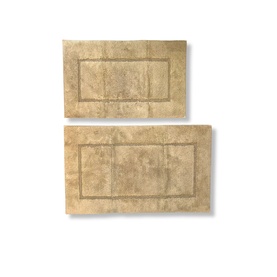 Leige Deep Pile Bath Mat Neutral