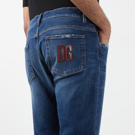 Logo Straight Leg Jeans