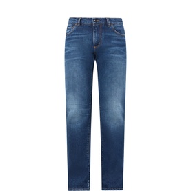 Logo Straight Leg Jeans