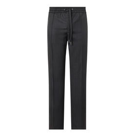 Tonal Stripe Straight Leg Trousers