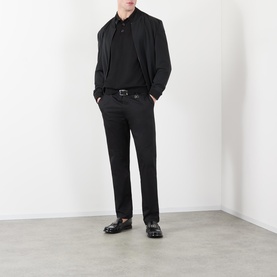Logo Fine Knit Polo Shirt