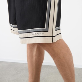 Stripe Vanity Bermuda Shorts