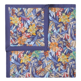 Tropical Floral Silk Pocket Square