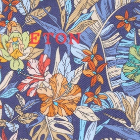 Tropical Floral Silk Pocket Square