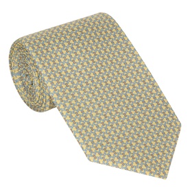 Chain Print Silk Tie