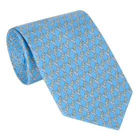 Leaf Print Silk Tie