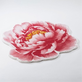 Pivoine Floral Bath Mat Pink