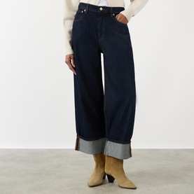Good Standard Baggy Cuffed Jeans