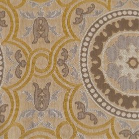 Gypsy Patterned Throw Gold/Taupe