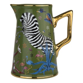 Hand-Decorated Ceramic Jug