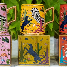 Hand-Decorated Ceramic Mug