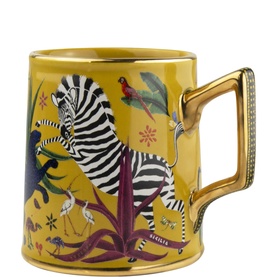 Hand-Decorated Ceramic Mug