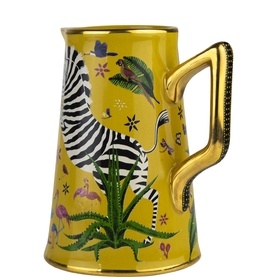 Hand-Decorated Ceramic Jug