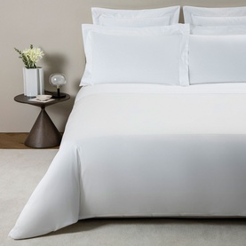 Ajour Sateen Duvet Cover White