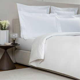 Ajour Sateen Duvet Cover White