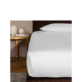 Ajour Sateen Fitted Sheet White