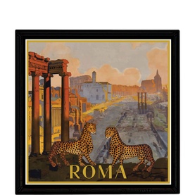 Italian Lacquered Roma City Tray