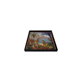 Italian Lacquered Palermo City Tray