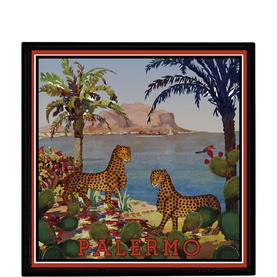 Italian Lacquered Palermo City Tray