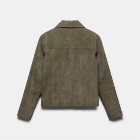 Square Pocket Suede Jacket