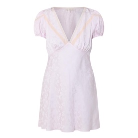 Sylara Bow Jacquard Mini Dress