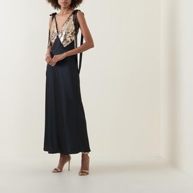 Talissa Sequin Bust Slip Dress