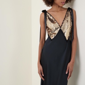 Talissa Sequin Bust Slip Dress