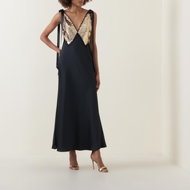Talissa Sequin Bust Slip Dress