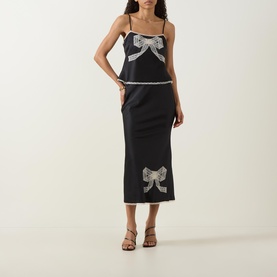 Arise Bow Lace Trim Top