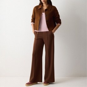 Modern High-Rise Wide Leg Trousers