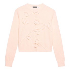 Flower Snap Button Cardigan