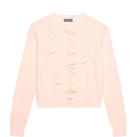 Flower Snap Button Cardigan