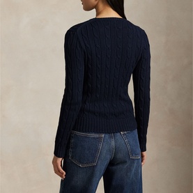 Polo Player Logo Cable-Knit Sweater